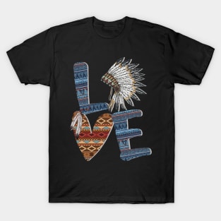 Love Native American Style T-Shirt